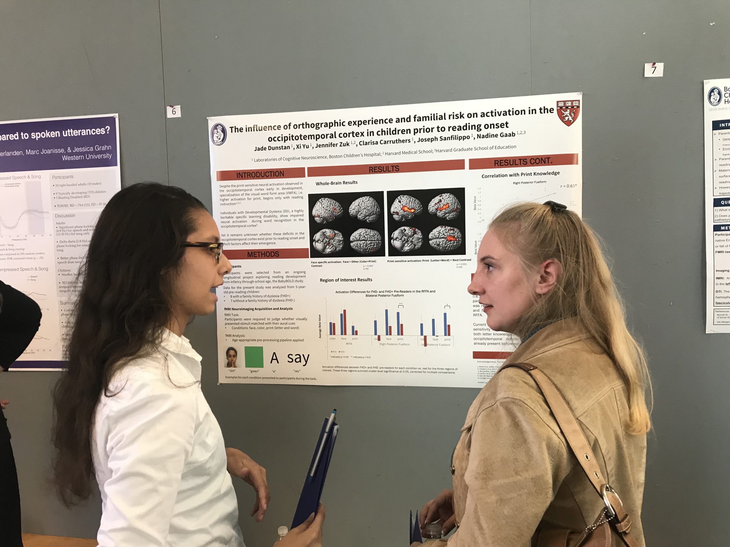 A speaker in front of their poster at the 2017 NERDY conference